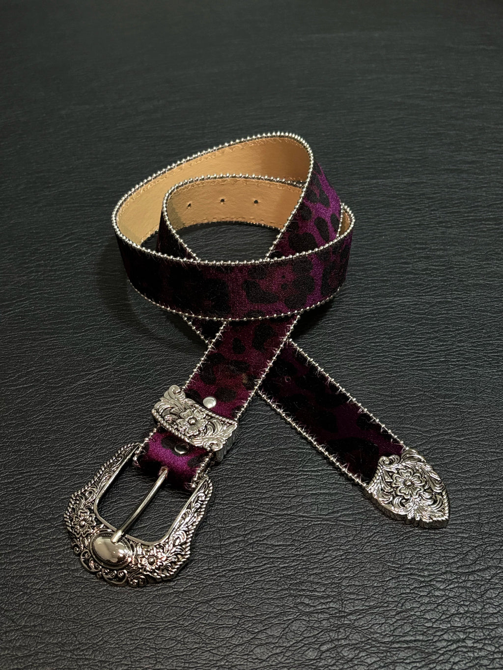 Velvet Luxe Leopard Belt