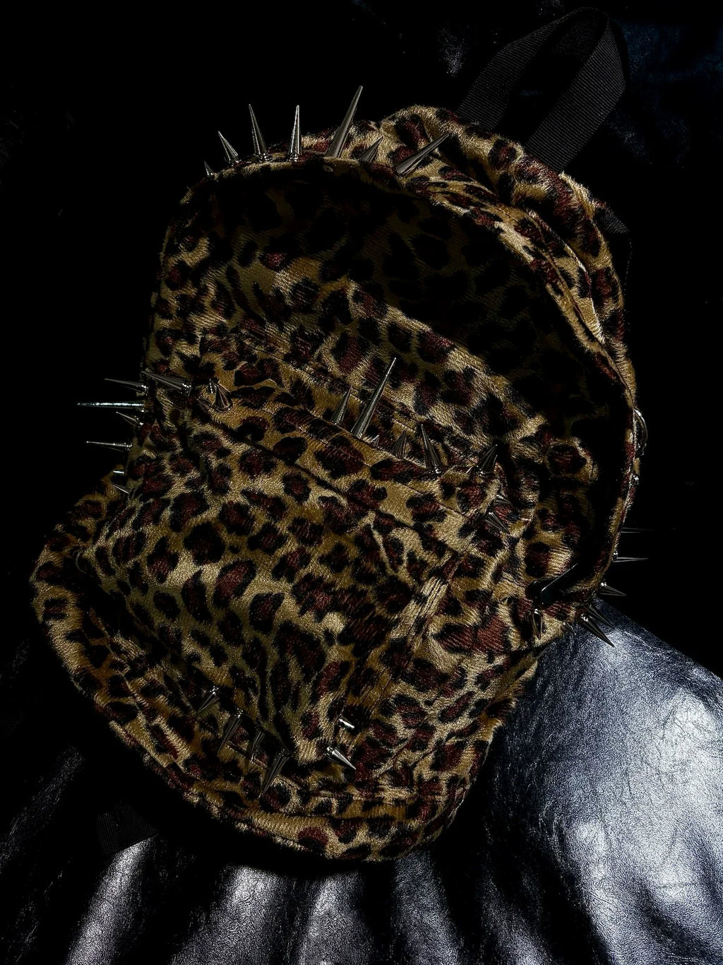 Pierced Leopard Backpack