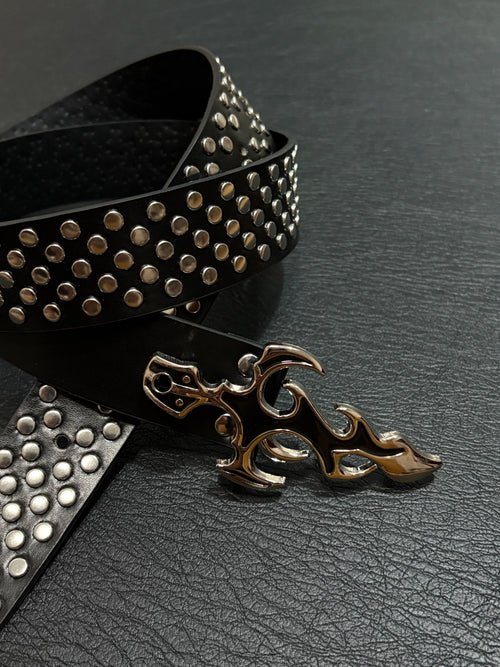 Flame Studded Belt