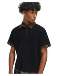 Noir Leopard Polo