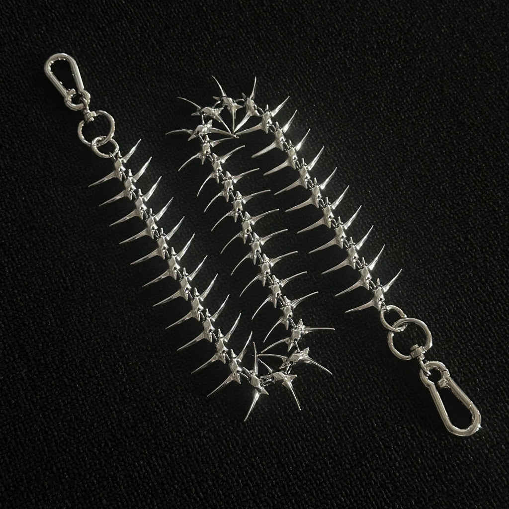 Skeleton Fishbone Wallet Chain