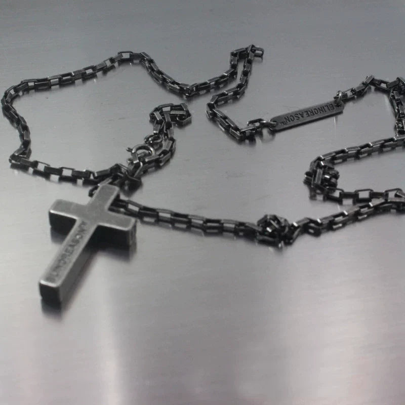 Forged Cross Necklace