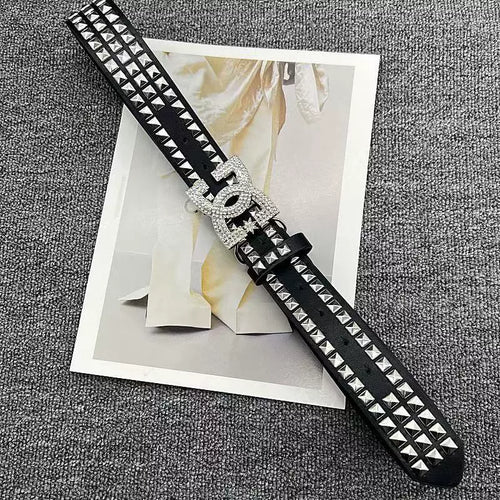 "DC" Rhinestone Belt
