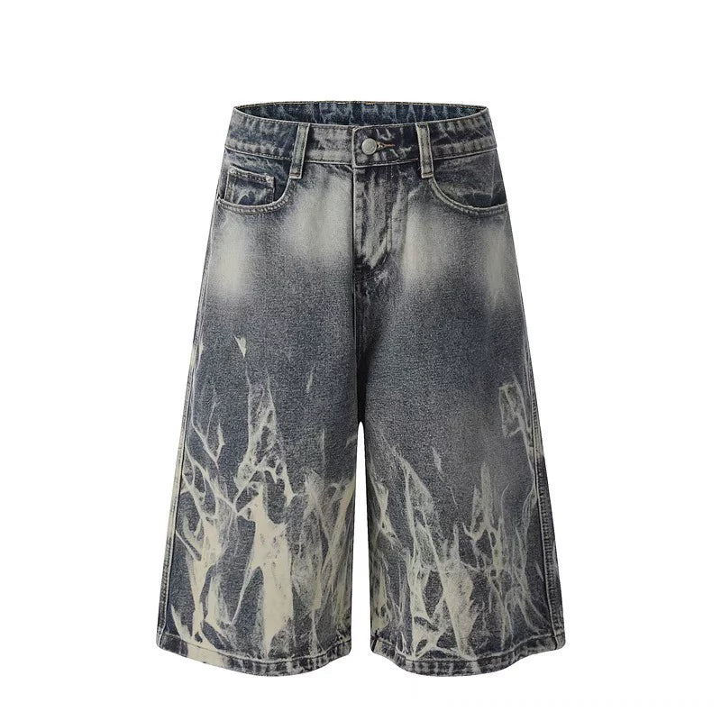 Ghost Flare Denim Shorts