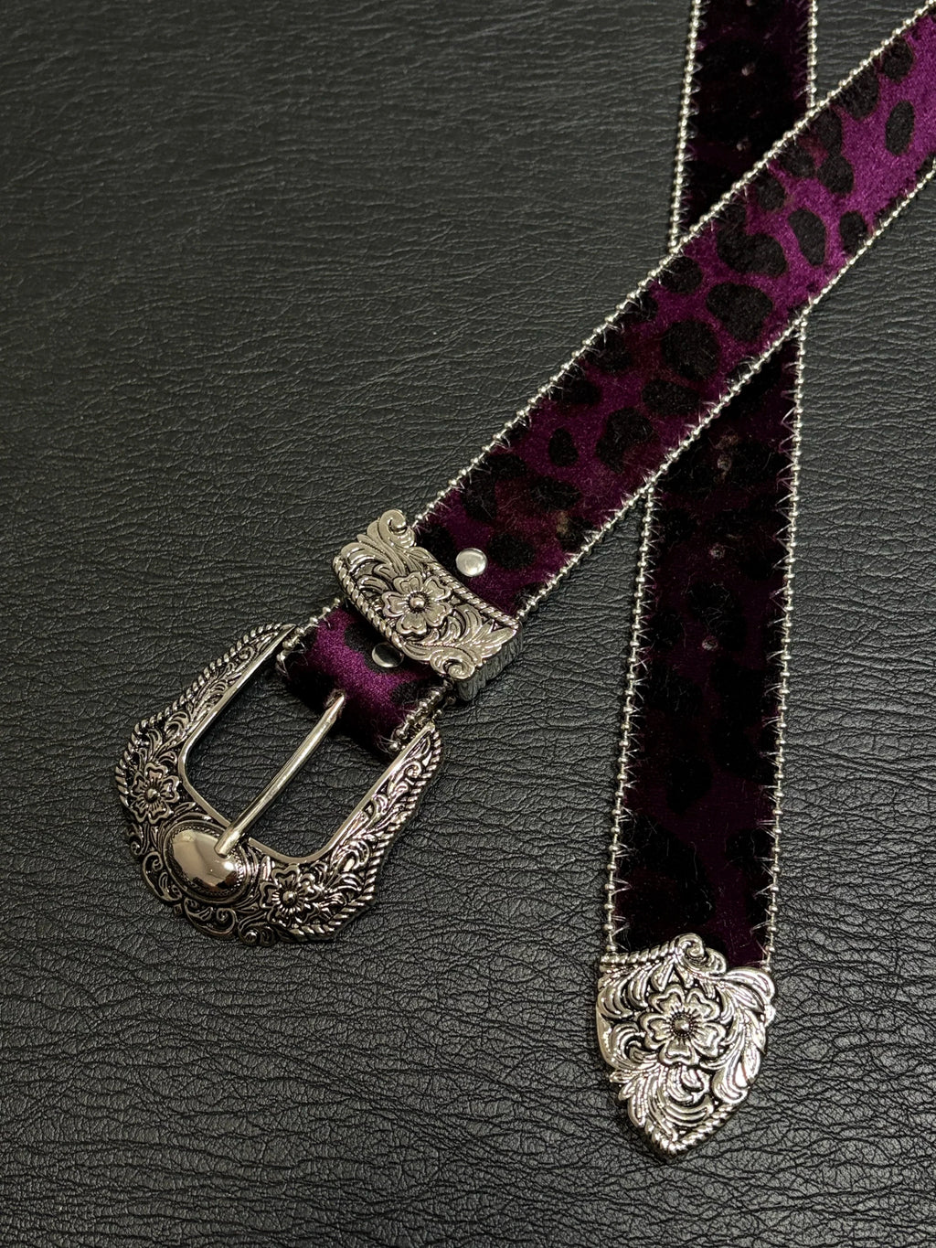 Velvet Luxe Leopard Belt