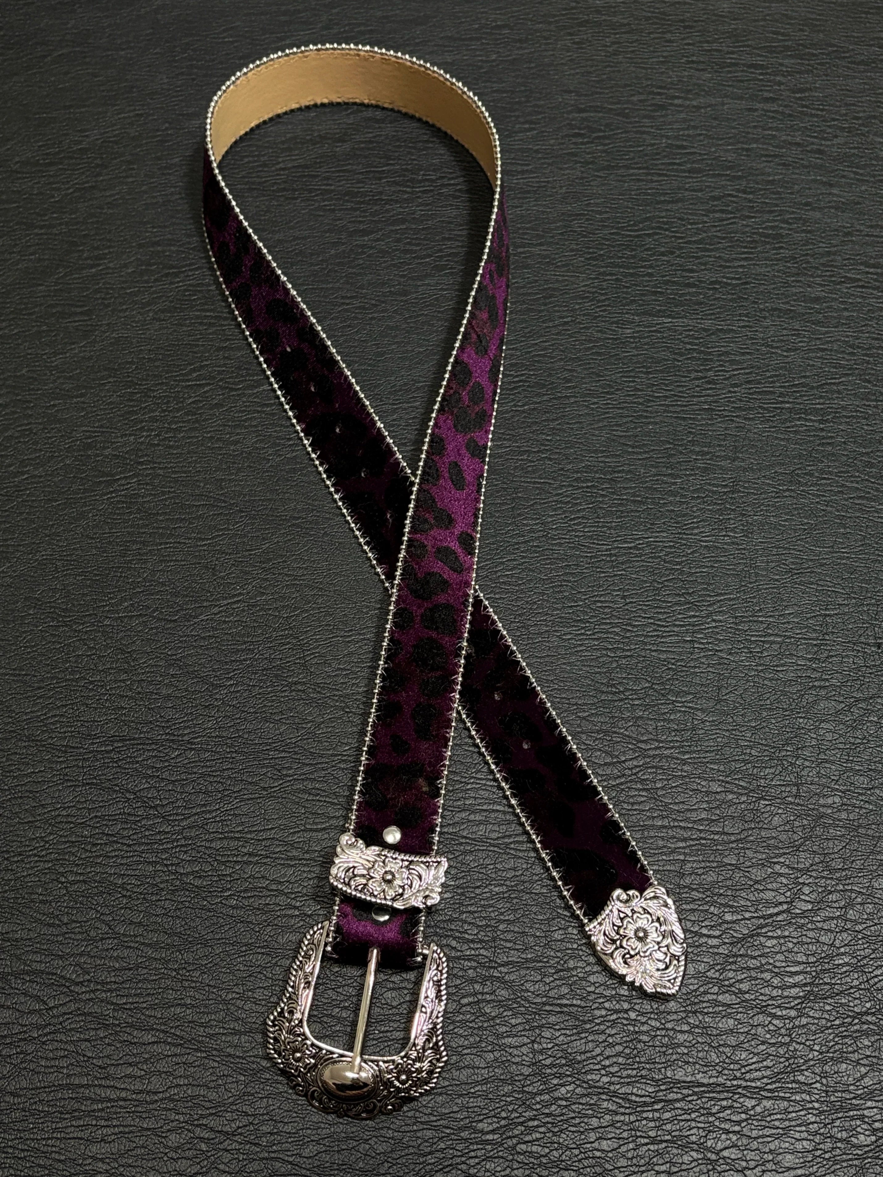 Velvet Luxe Leopard Belt