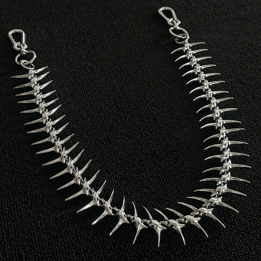 Skeleton Fishbone Wallet Chain