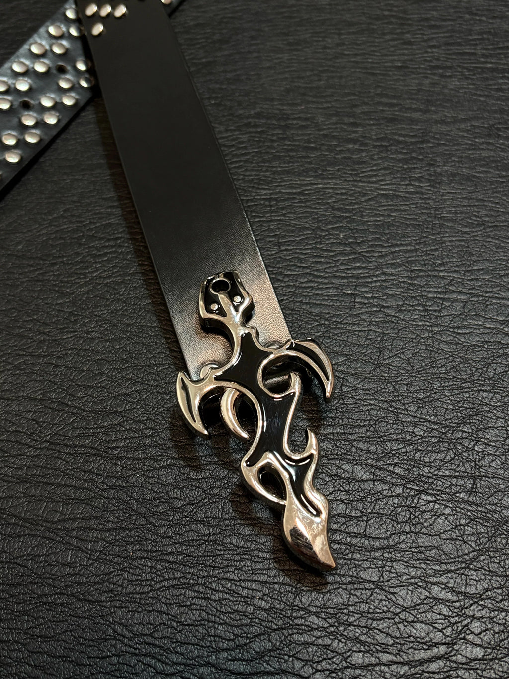 Flame Studded Belt