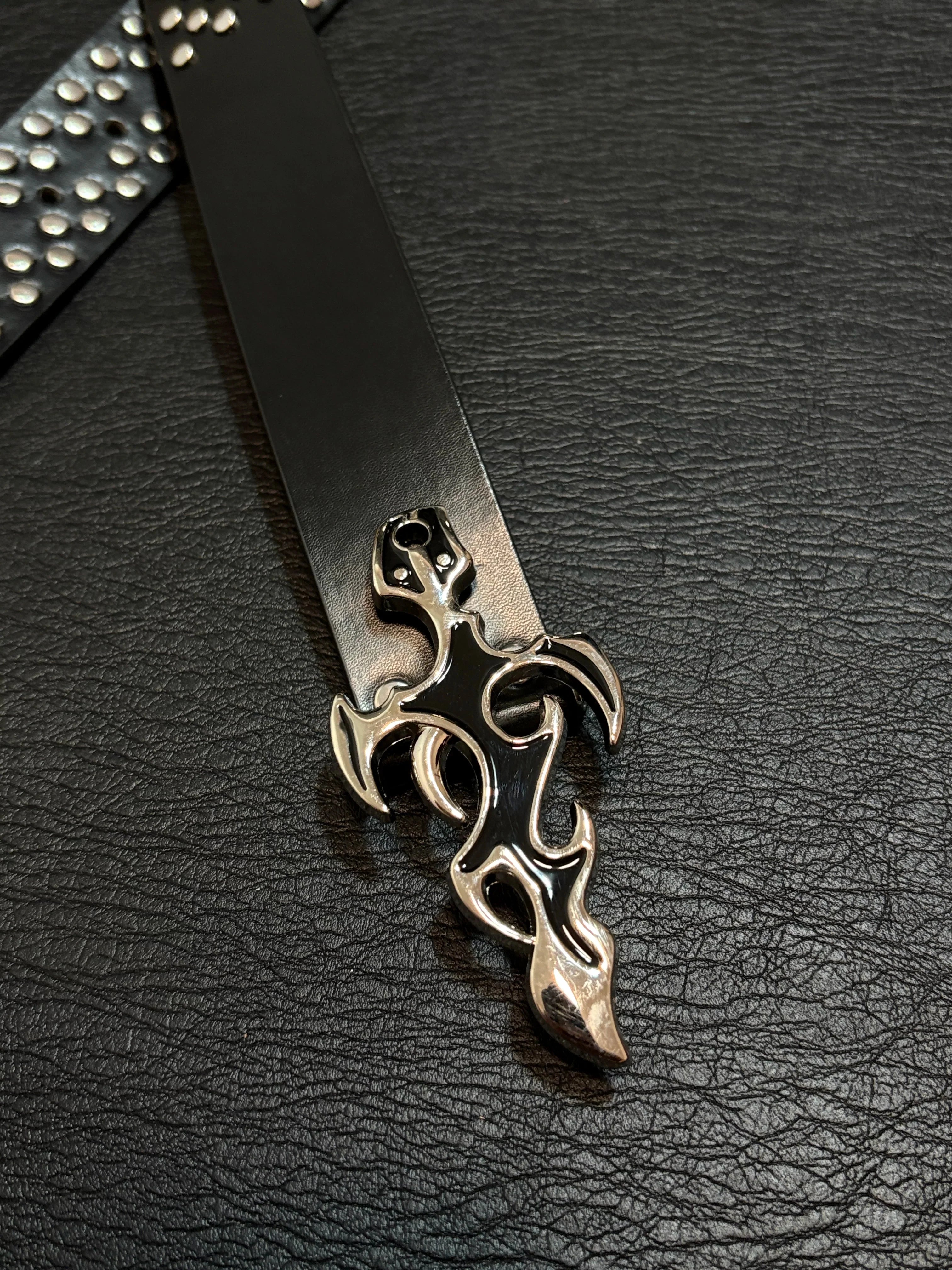 Flame Studded Belt