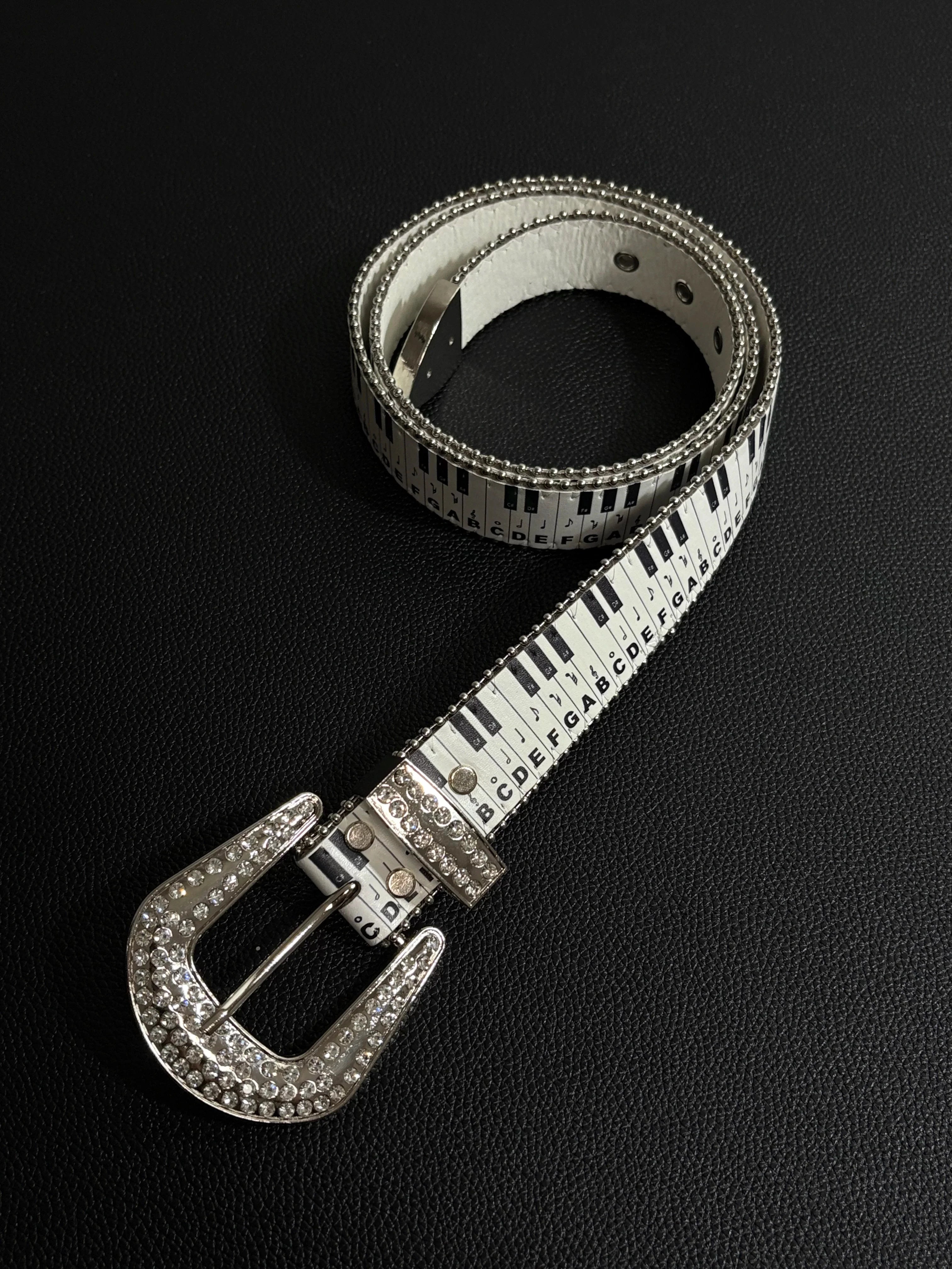 Piano Rhinestone Belt