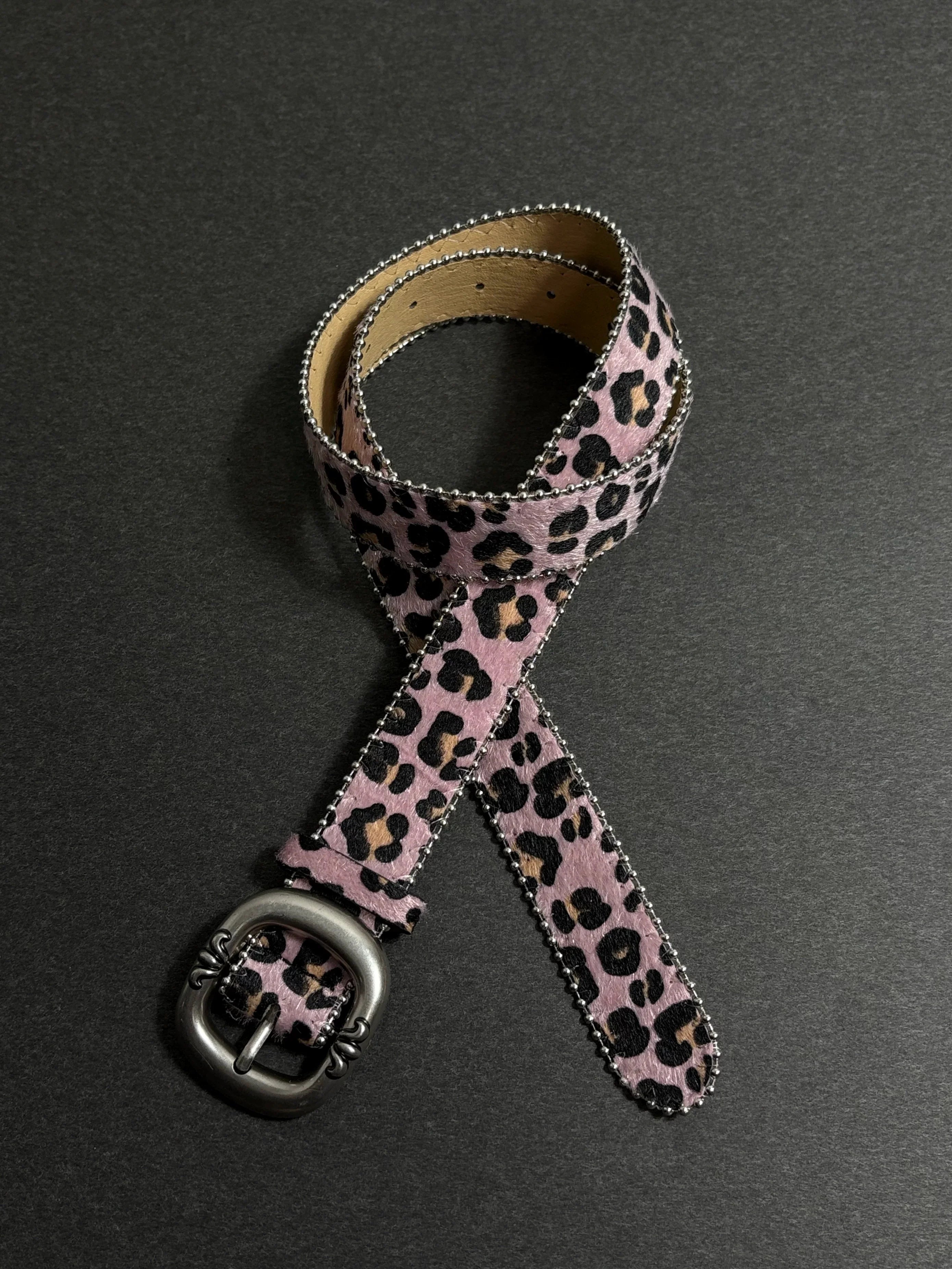 Blush Leopard Belt