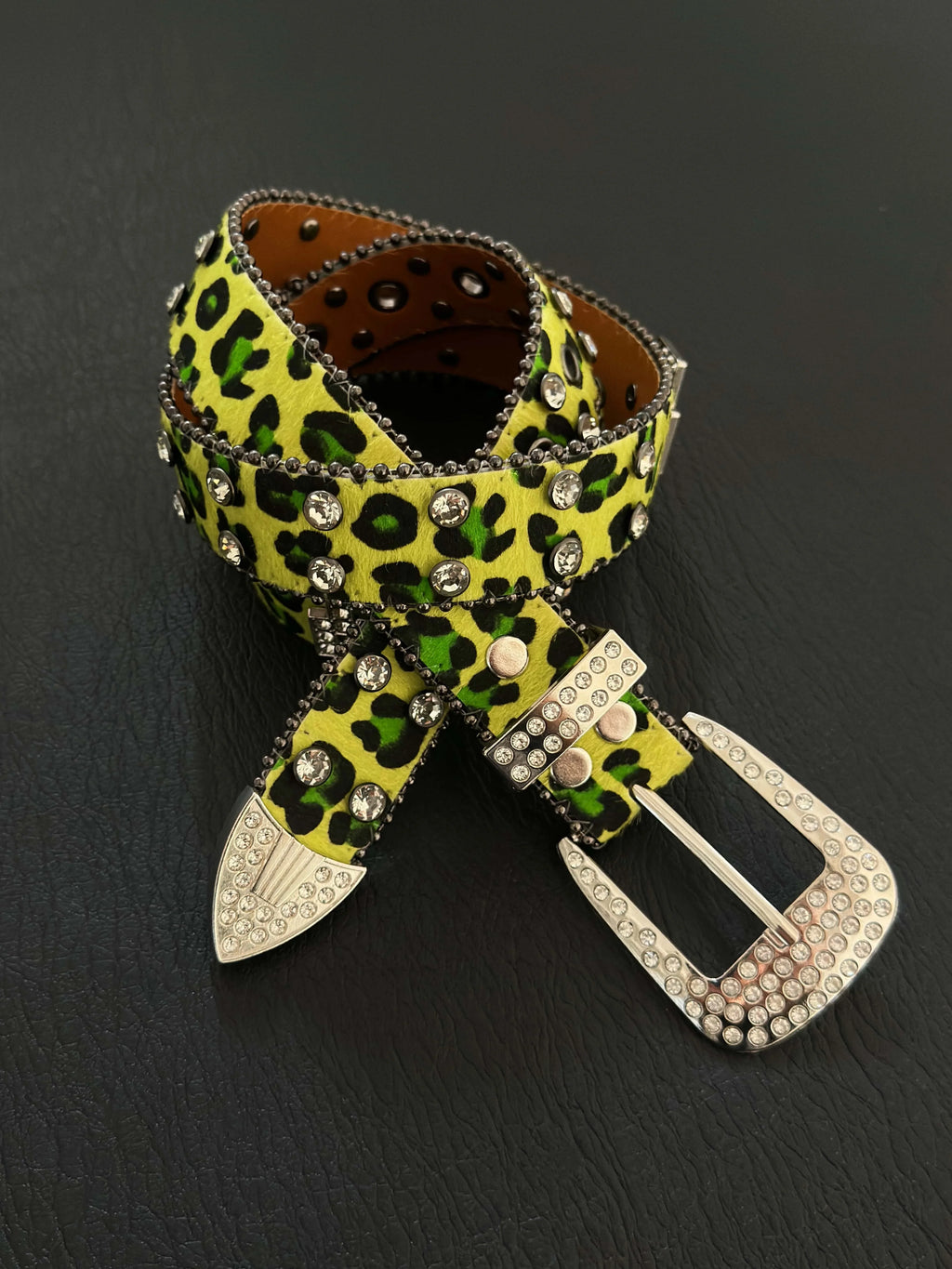 Toxic Diamond Leopard Belt