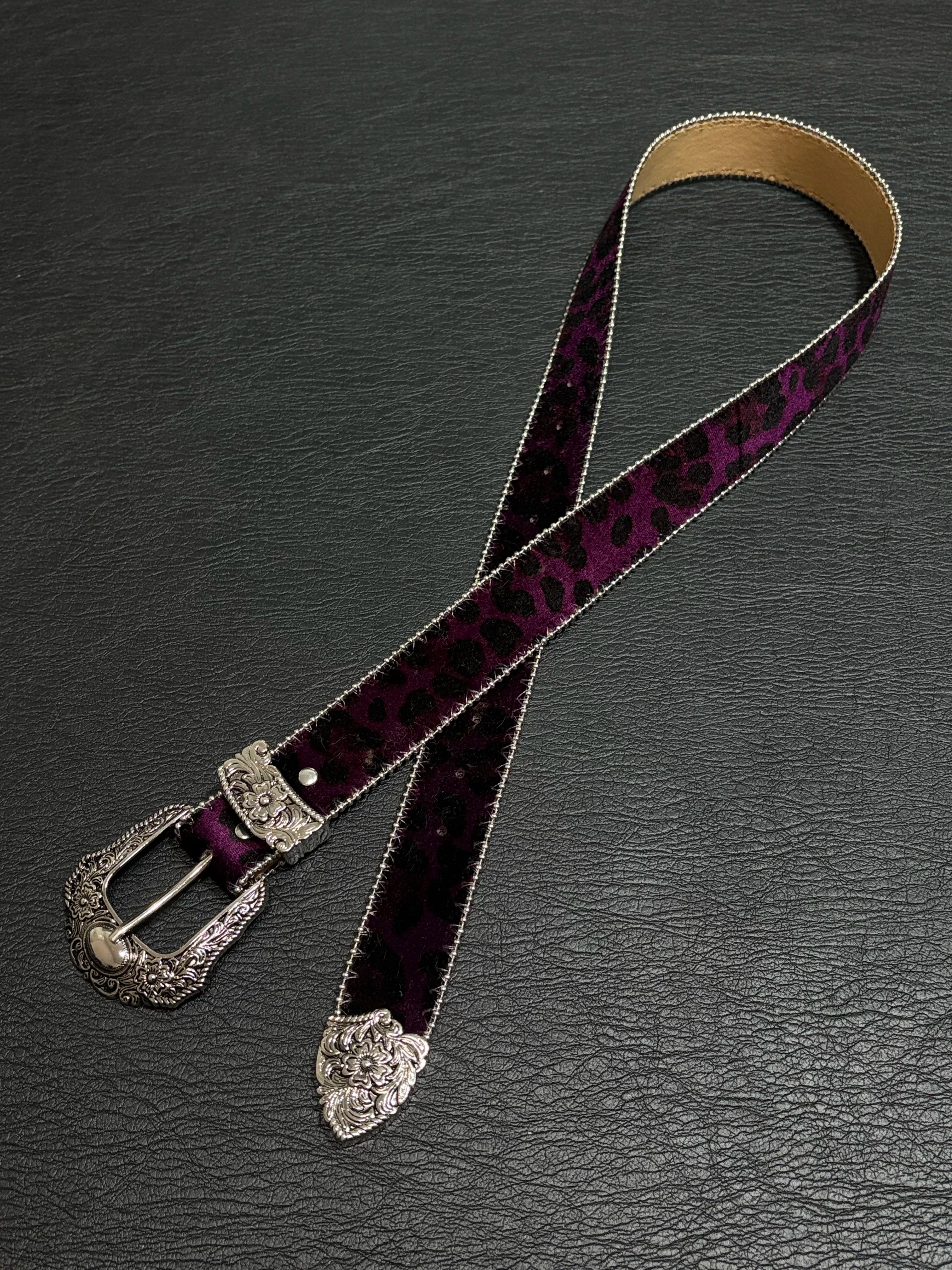 Velvet Luxe Leopard Belt