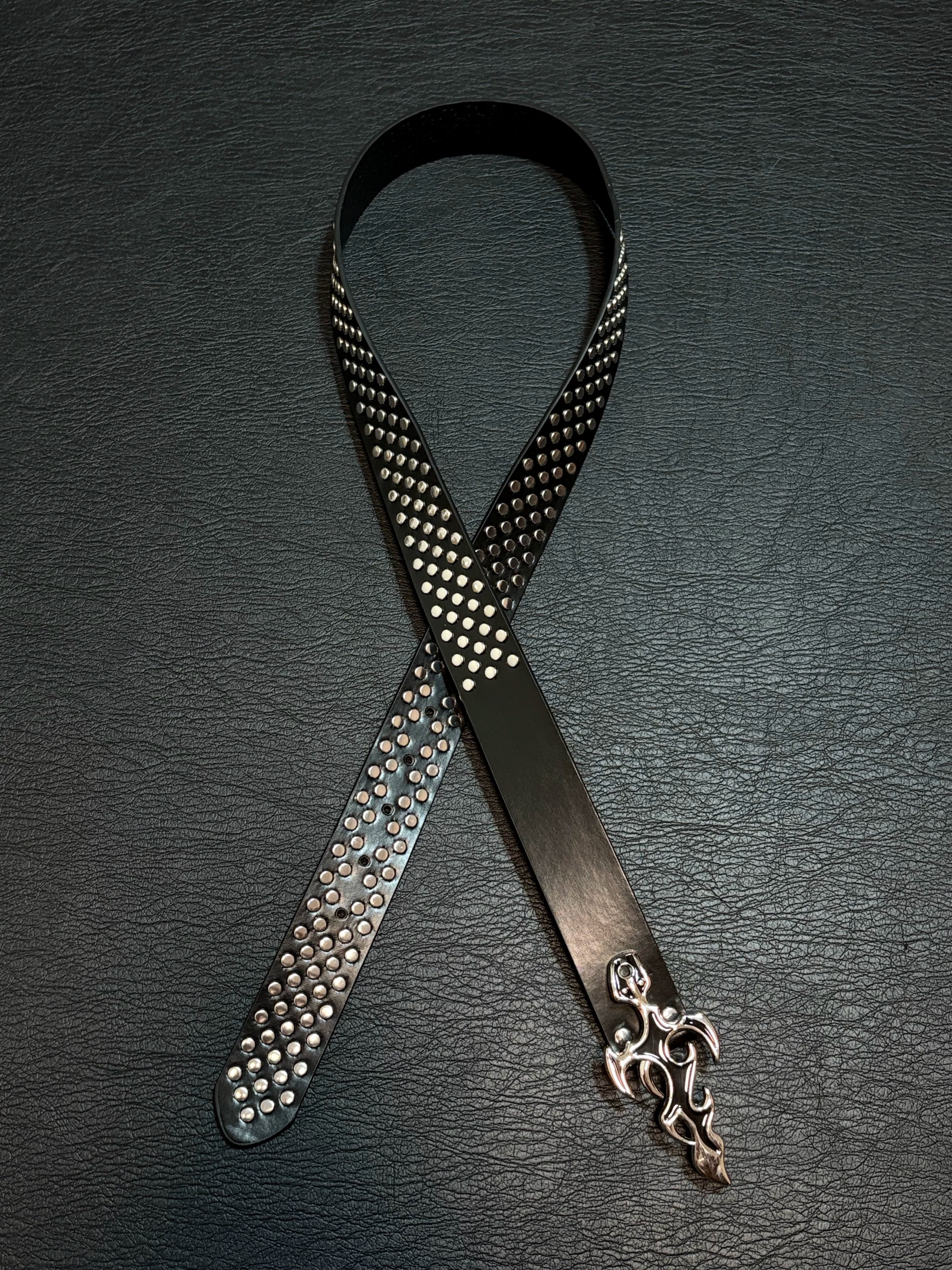 Flame Studded Belt