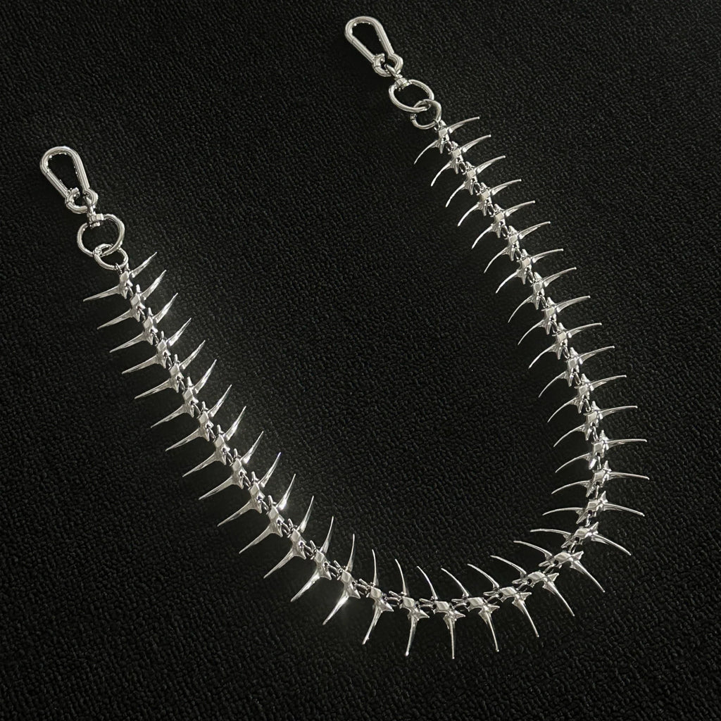Skeleton Fishbone Wallet Chain