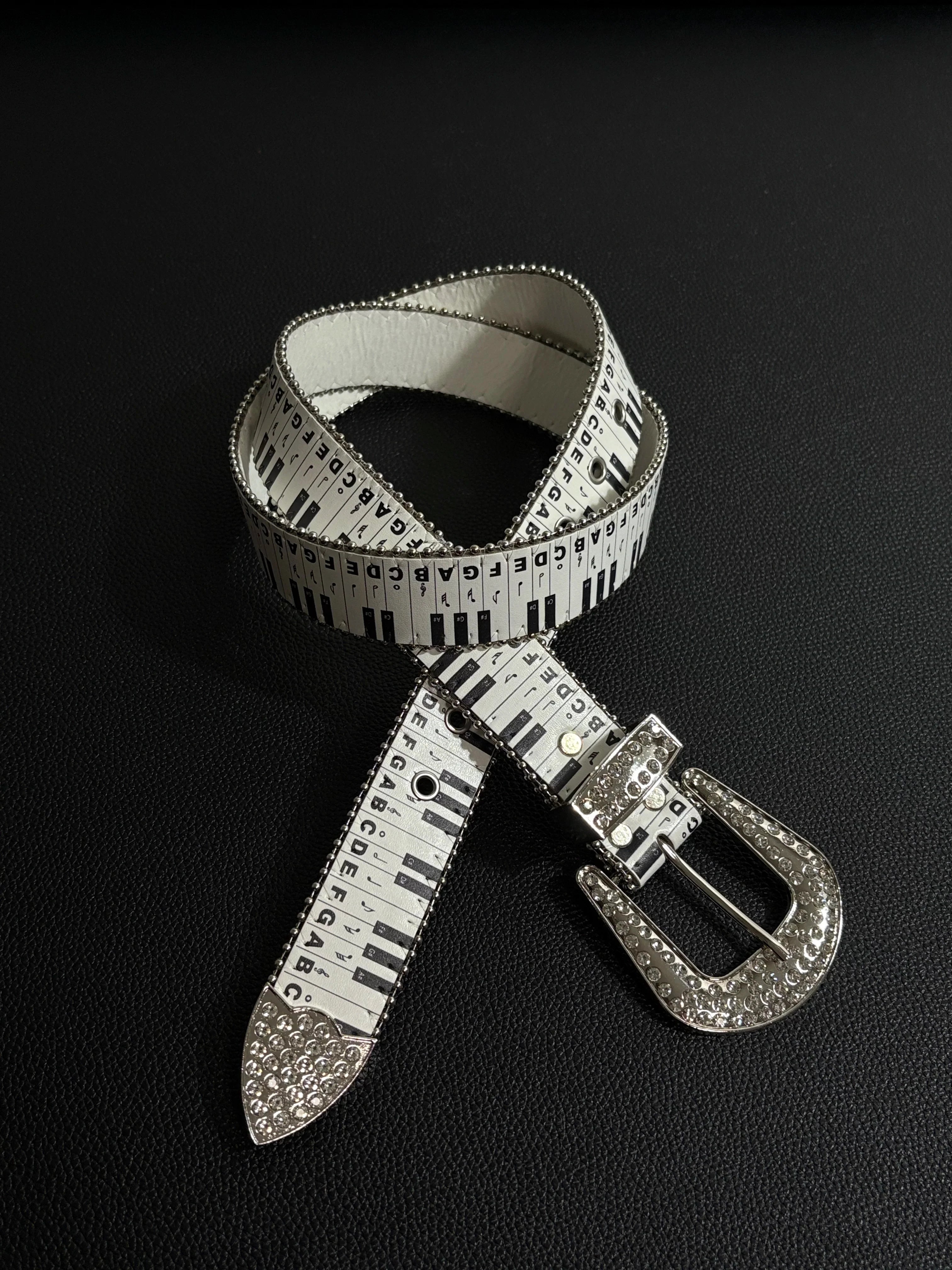 Piano Rhinestone Belt