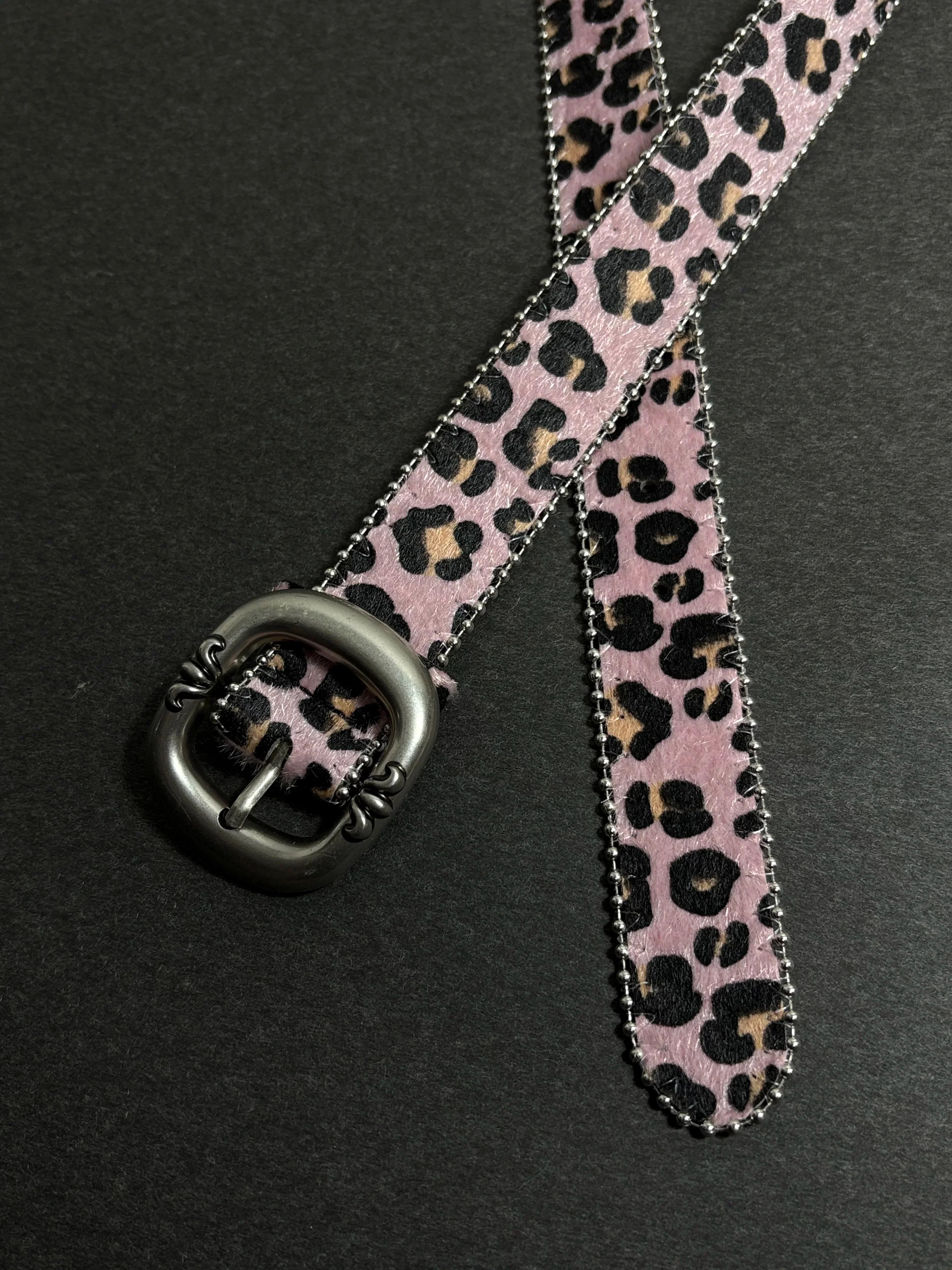 Blush Leopard Belt