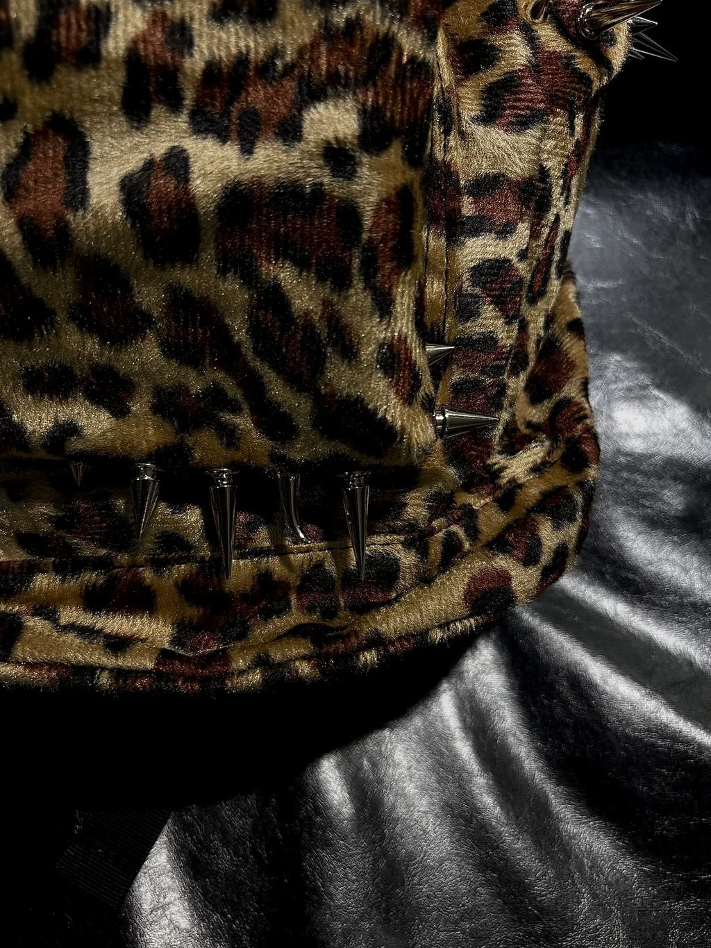 Pierced Leopard Backpack
