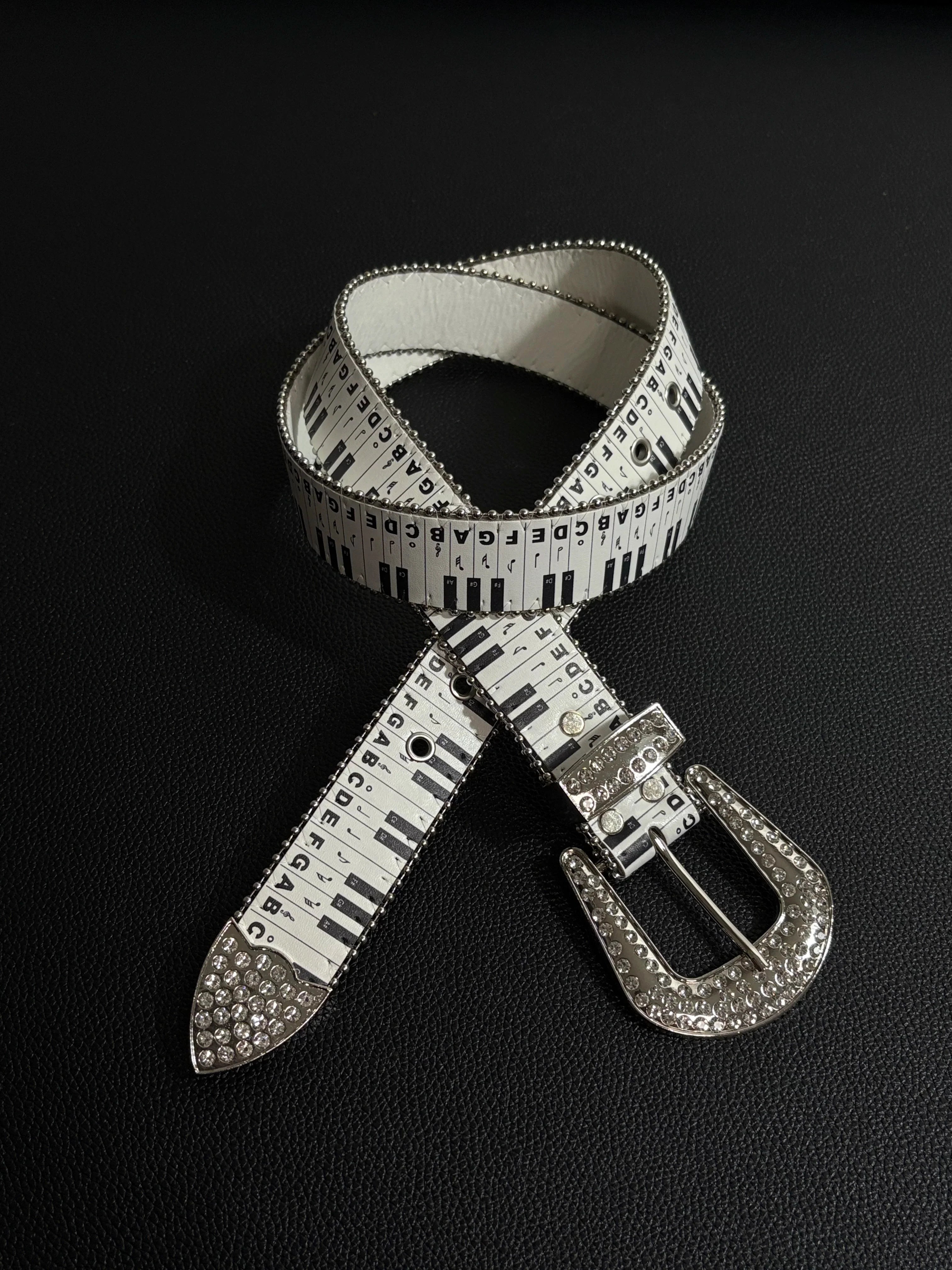 Piano Rhinestone Belt