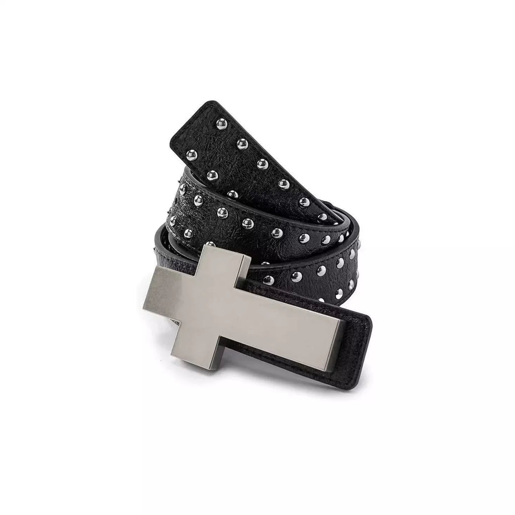 Grave Cross Stud Belt