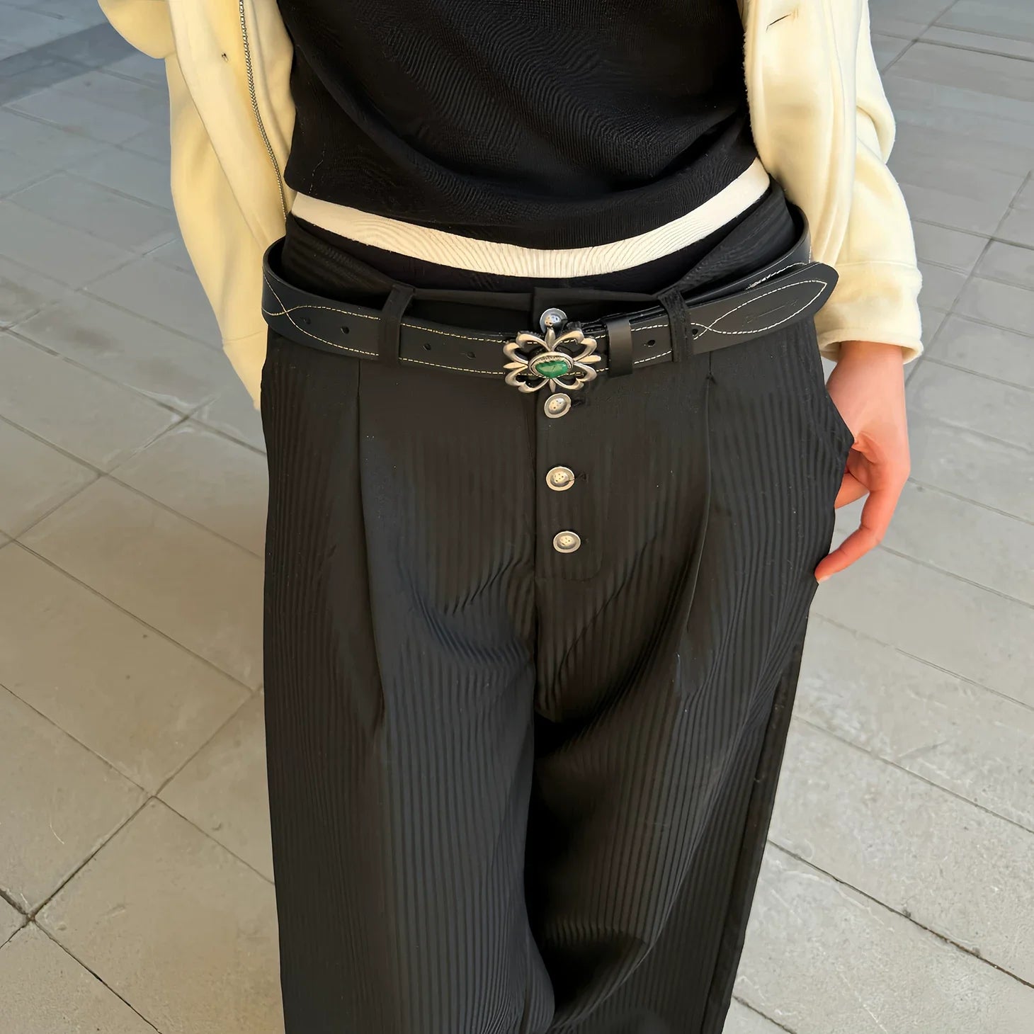 Emerald Crest Belt (Cowhide)
