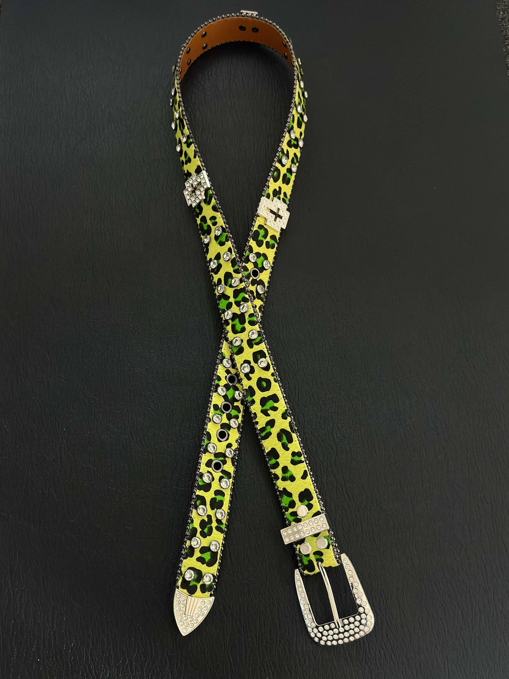 Toxic Diamond Leopard Belt