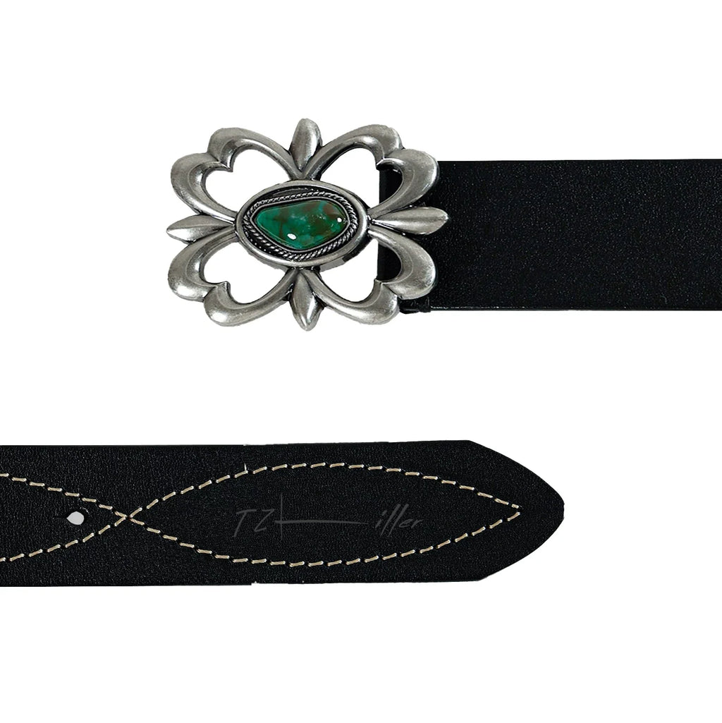 Emerald Crest Belt (Cowhide)