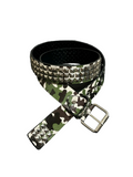 Camo Pyramid Studded Belt