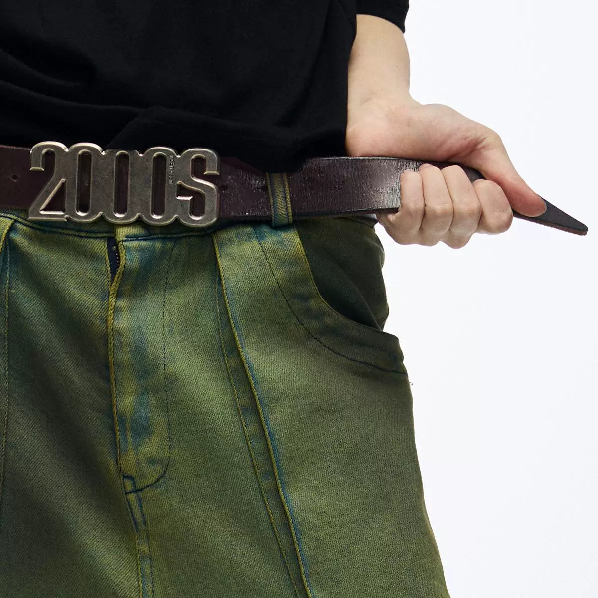 2000s Logo Leather Belt