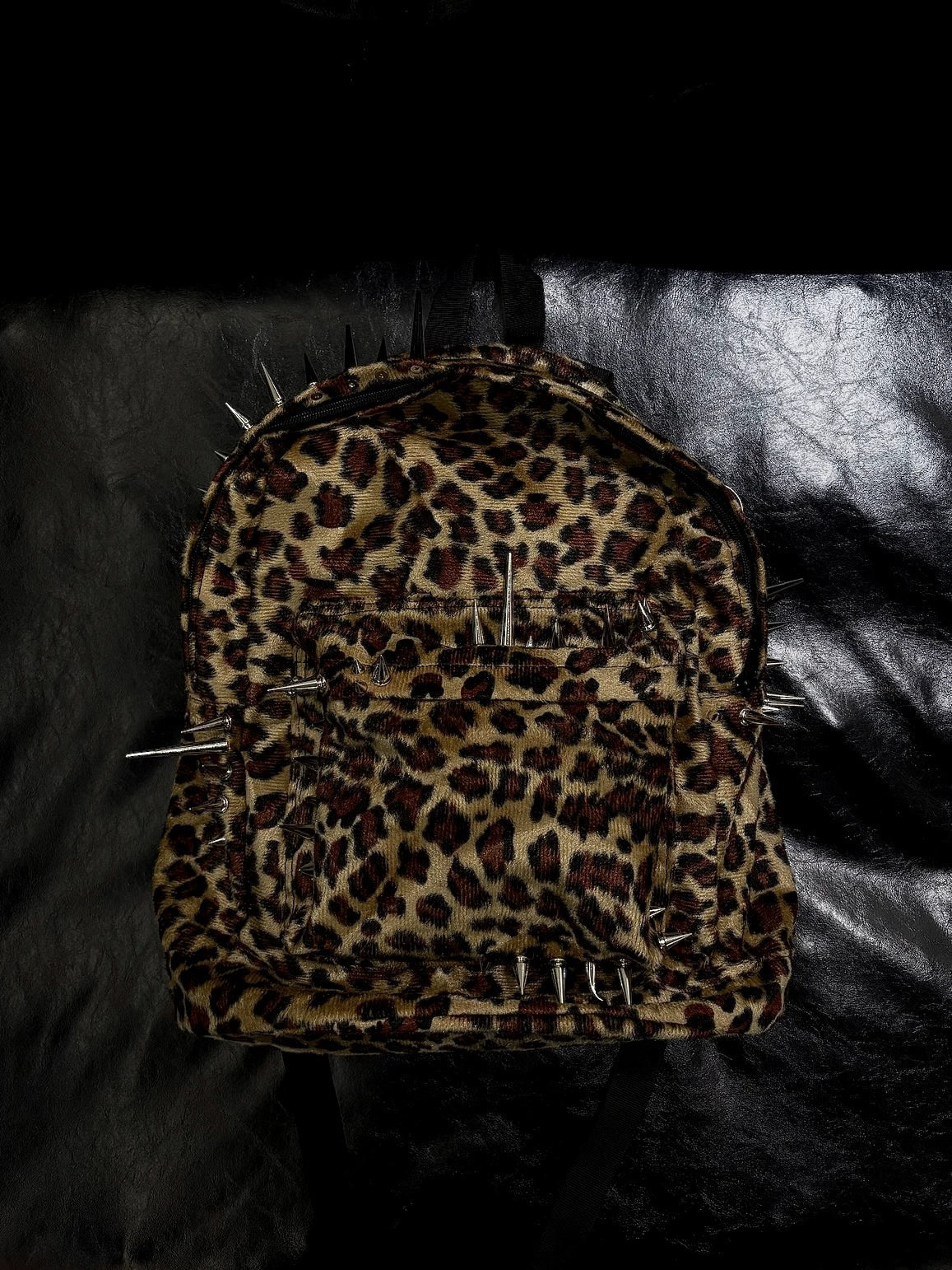 Pierced Leopard Backpack