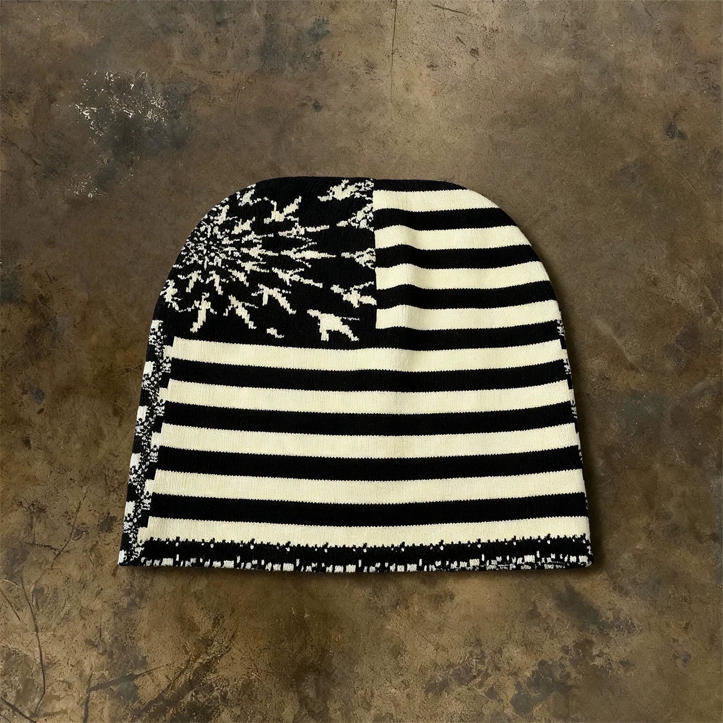 Broken Stripes Beanie