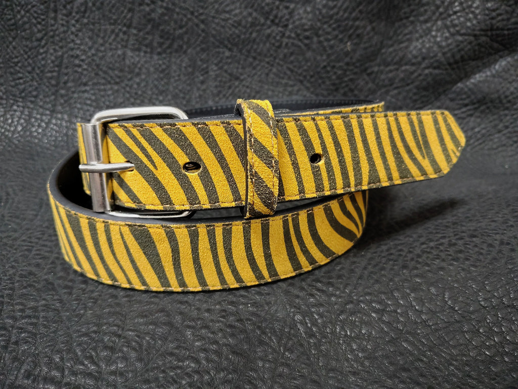 Hazard Stripe Belt (Cowhide)