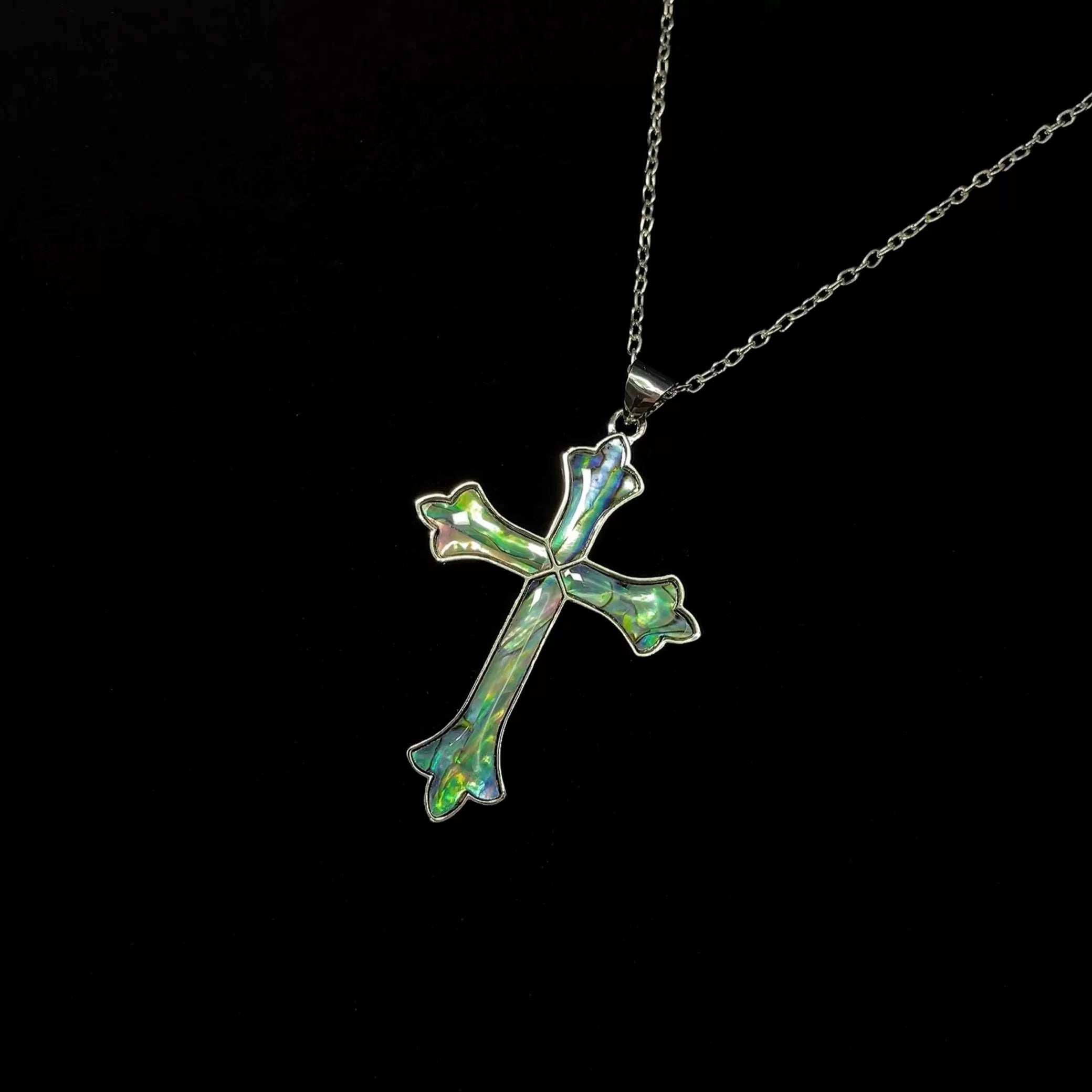 Opaline Cross Pendant