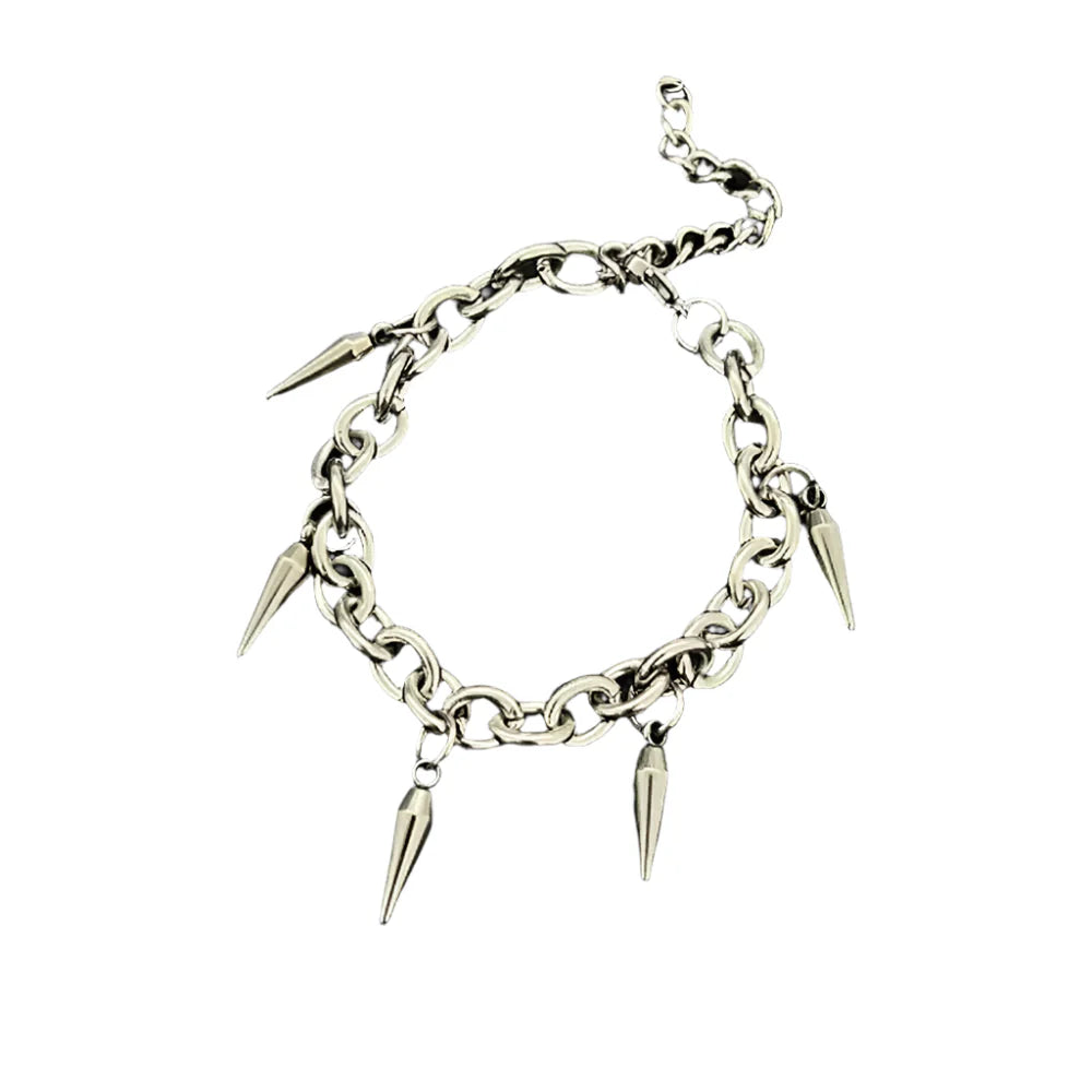 Spike Rivet Steel Bracelet