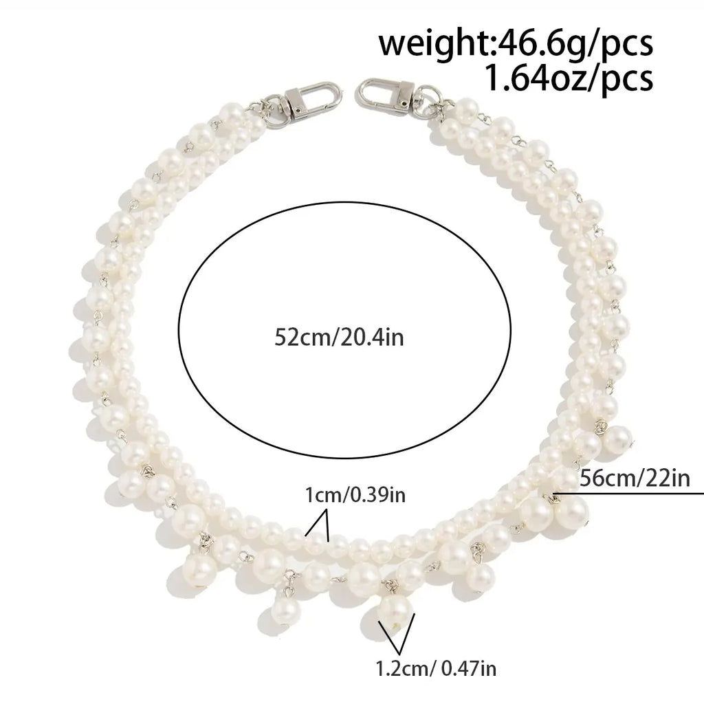 Layered Pearl Wallet Chain