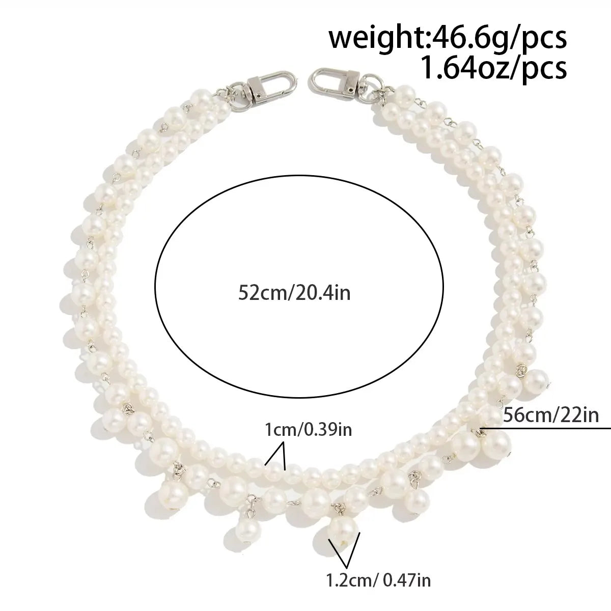 Layered Pearl Wallet Chain