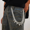 Layered Pearl Wallet Chain