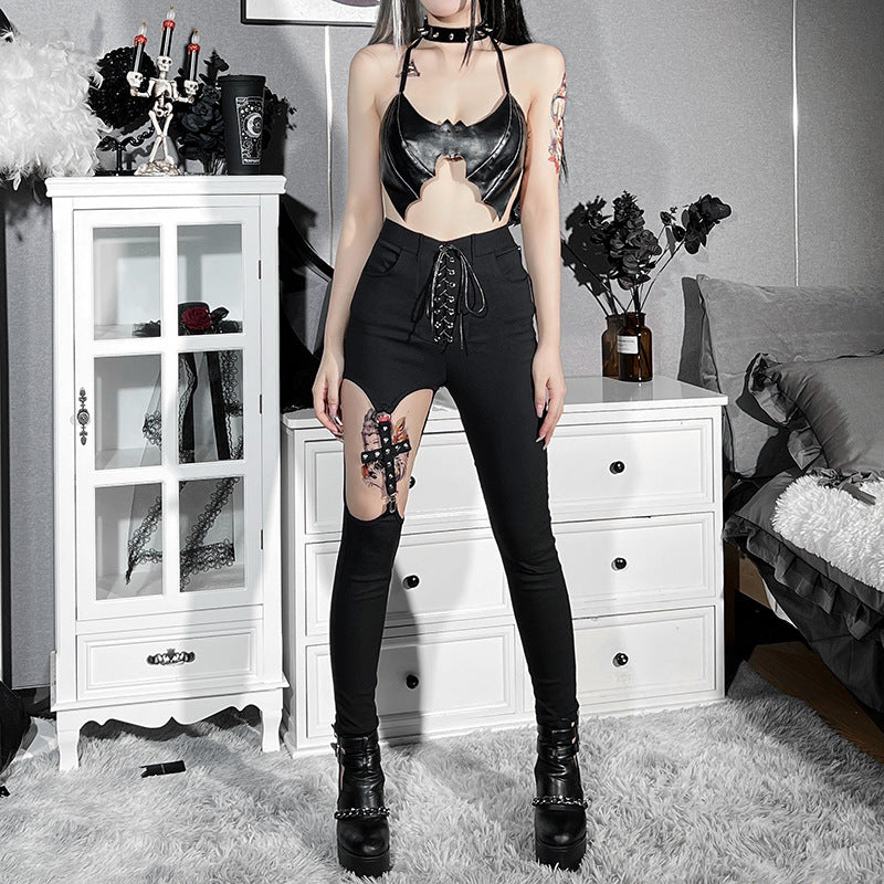 Soulless' Lace up Jeans