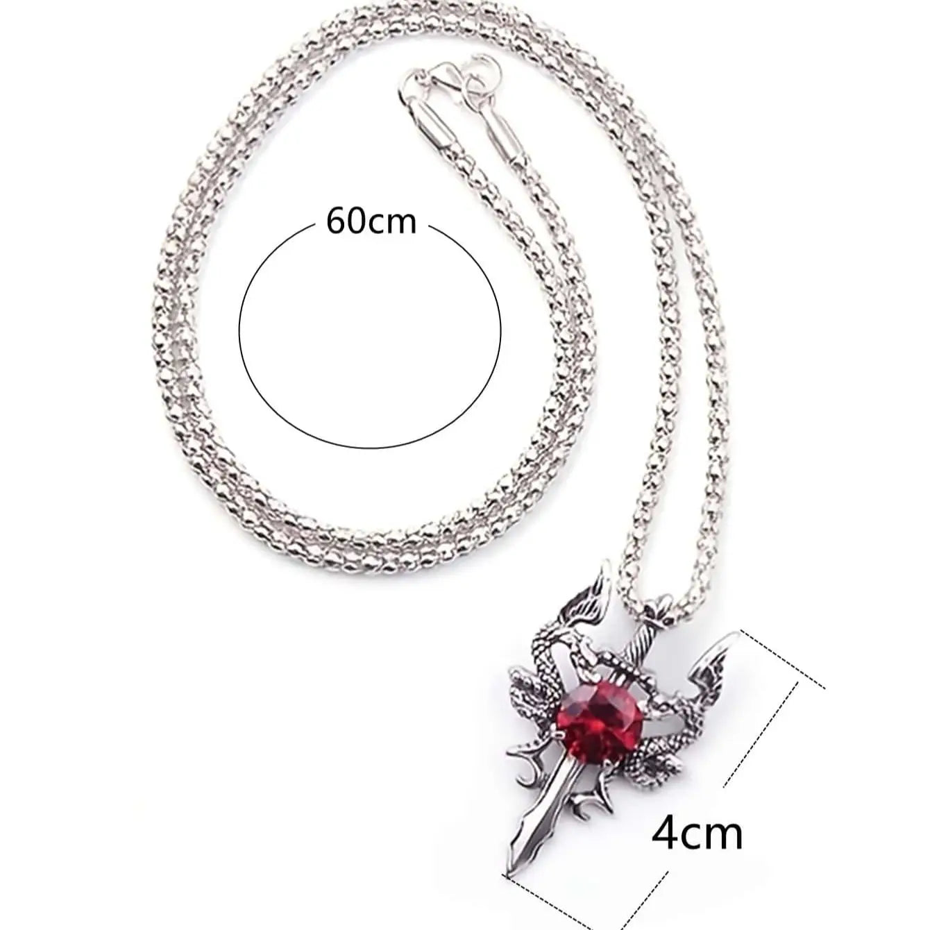 Dragon Sword Stone Necklace