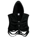 Skeleton Hooded Denim Vest