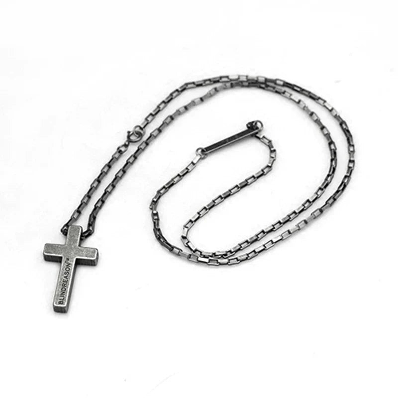 Forged Cross Necklace