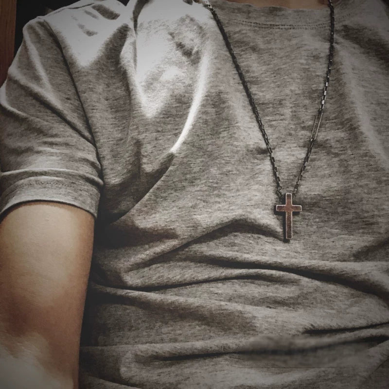 Forged Cross Necklace