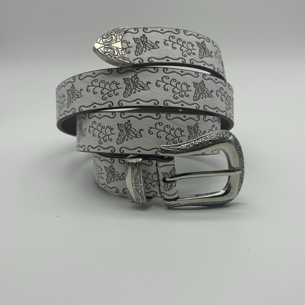 0651 - Engraved Butterfly Belt
