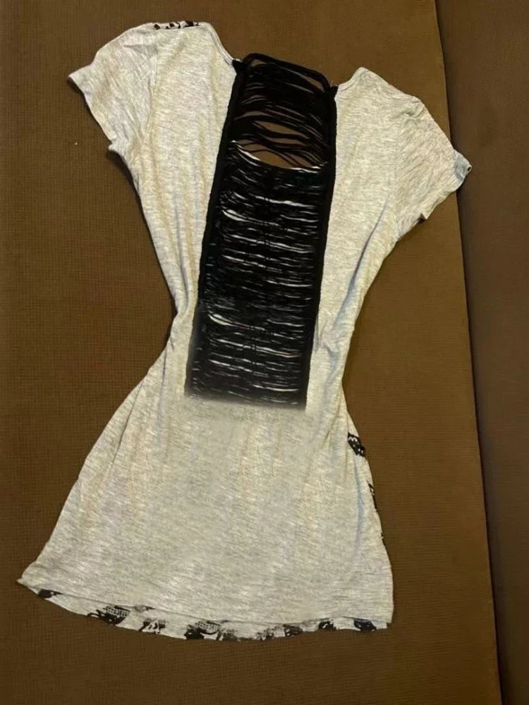 Bone Veil Skeleton Gothic Top