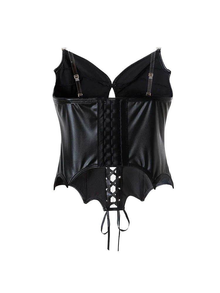 Obsidian Lace-Up Gothic Corset Top