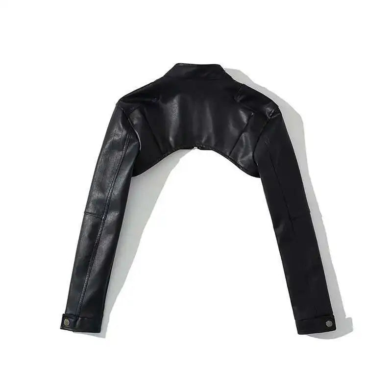 Obsidian Cropped Gothic Shrug Jacket