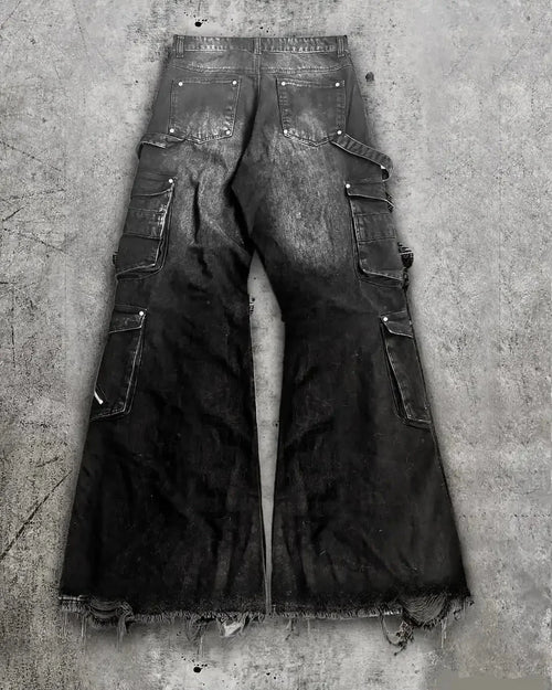 Ashen Cargo Gothic Flare Jeans