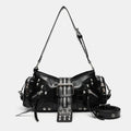 Midnight Studded Gothic Shoulder Bag