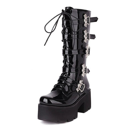 Dark Combat Boots