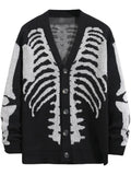 Bone Rib Gothic Knit Cardigan